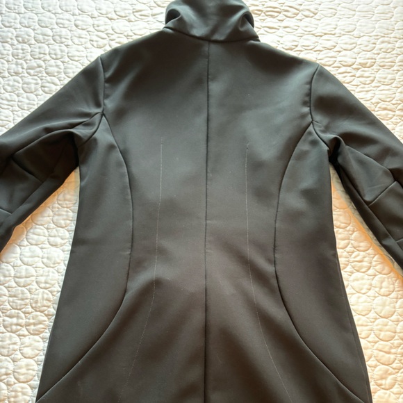 COLUMBIA Soft Shell 3/4-length Jacket Coat Black Sz Small - Picture 3 of 9